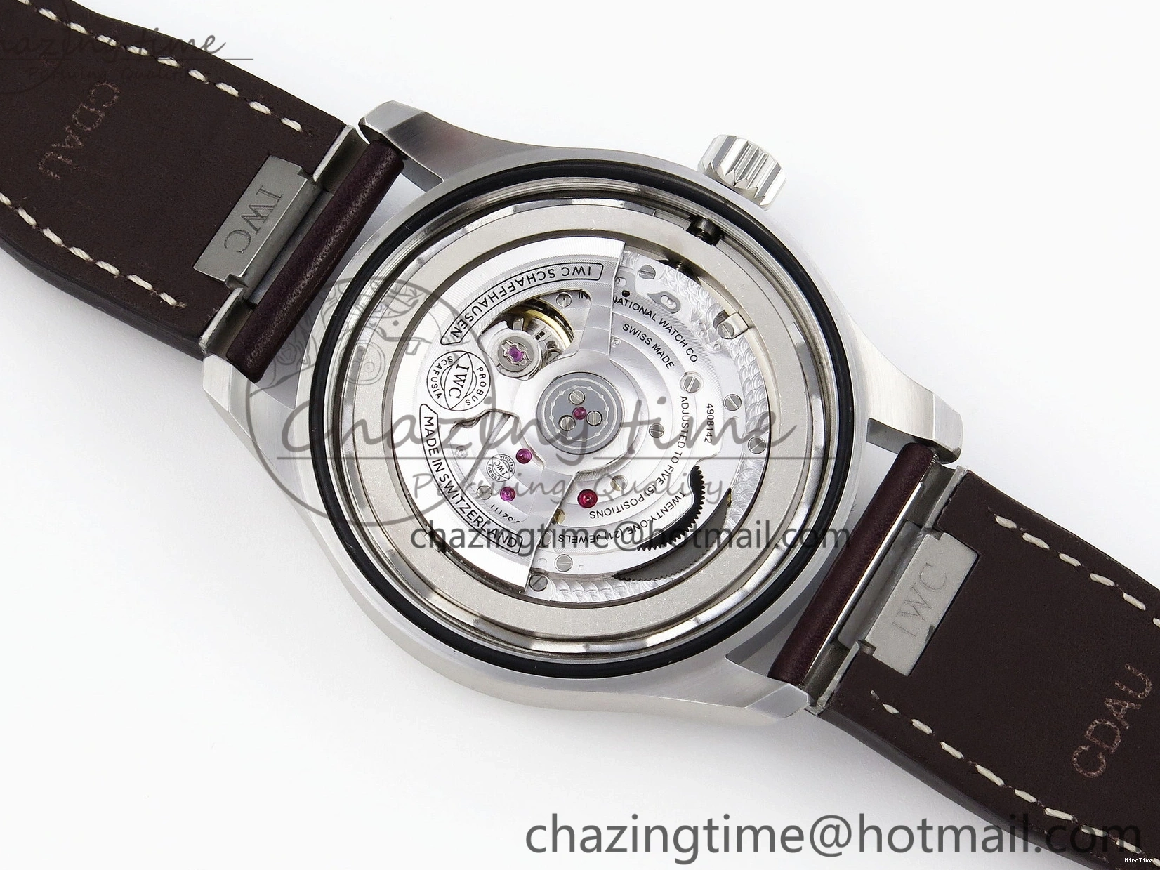 MIROTIME 0127 Pilot Mark XX IW328205 ZF 1:1 Best Edition Green Dial on Brown Leather Strap A UrbanStyle 7029